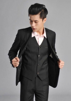 hz-xf-024上海品牌西服代理 平价出售韩版修身西服套装 可免费上门量身定做